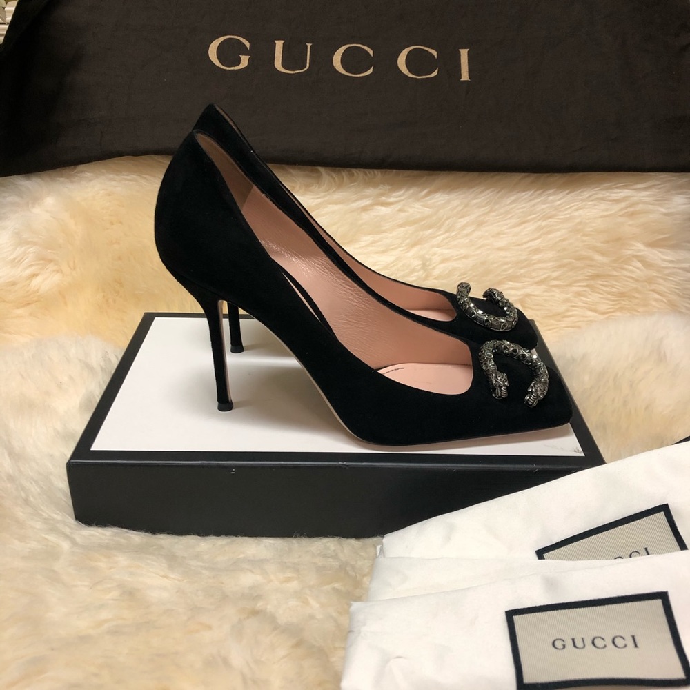*SOLD* Gucci Dionysus Suede Pump - Picture 5 of 11
